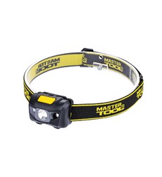 Ліхтар налобний MASTERTOOL 4 режими 59х41х32 мм WHITE LED+2xRED LED 3xAAA ABS 94-0812