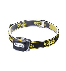 Ліхтар налобний MASTERTOOL 4 режими 55х35х40 мм CREE XT-E WHITE LED+2xRED LED 3xAAA ABS 94-0813