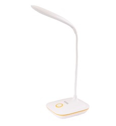 Лампа настільна гнучка MASTERTOOL 125х100х350 мм COB LED USB/3xAA ABS 94-0814