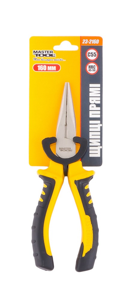 Щипці прямі MASTERTOOL 160 мм С55/HRC 45~50 23-2160 view 2