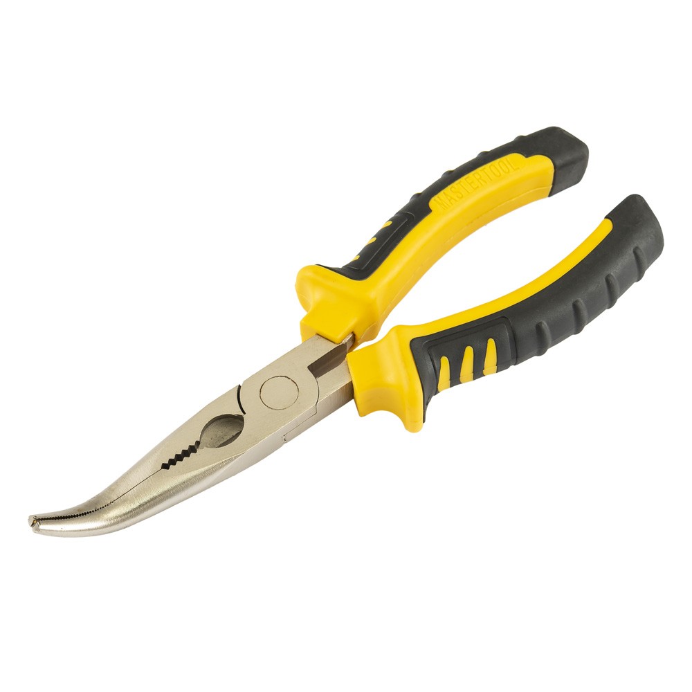 Щипці вигнуті MASTERTOOL 180 мм С55/HRC 45~50 23-3180 view 2