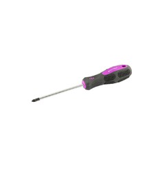 Викрутка хрестова магнітна MASTERTOOL PZ1х100 мм ручка з TPR покриттям 48-5710