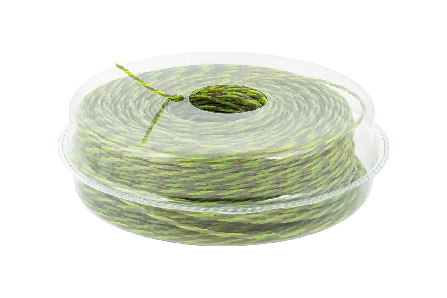 Жилка для тримера безшумна MASTERTOOL SPIRAL SQUARE 2.4 мм × 131 м двоколірна 19-0412 view 1