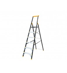 Драбина алюміній/сталь MASTERTOOL 6 ступенів h=1282 мм max 150 кг 79-1206
