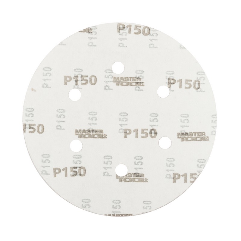 Круг шліфувальний на липучці MASTERTOOL 225 мм/6 отв P150 набір 5 шт 08-2015-H view 2