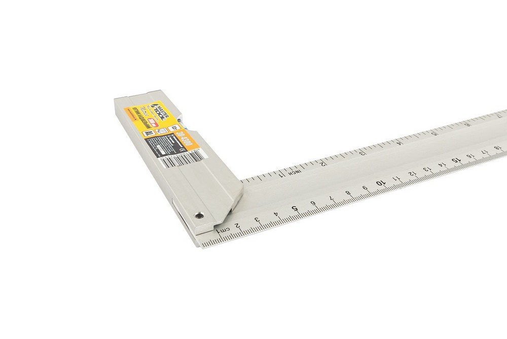 Кутник будівельний алюмінієвий MASTERTOOL 300 мм ручка Al з капсулою 0,5 мм/1м 30-4300 view 7