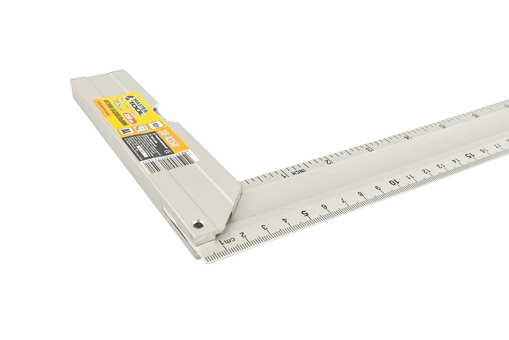 Кутник будівельний алюмінієвий MASTERTOOL 350 мм ручка Al з капсулою 0,5 мм/1м 30-4350 view 7