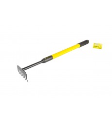 Граблі садові MASTERTOOL 5 зубів з телескопічною металевою ручкою 640-910 мм 14-6178