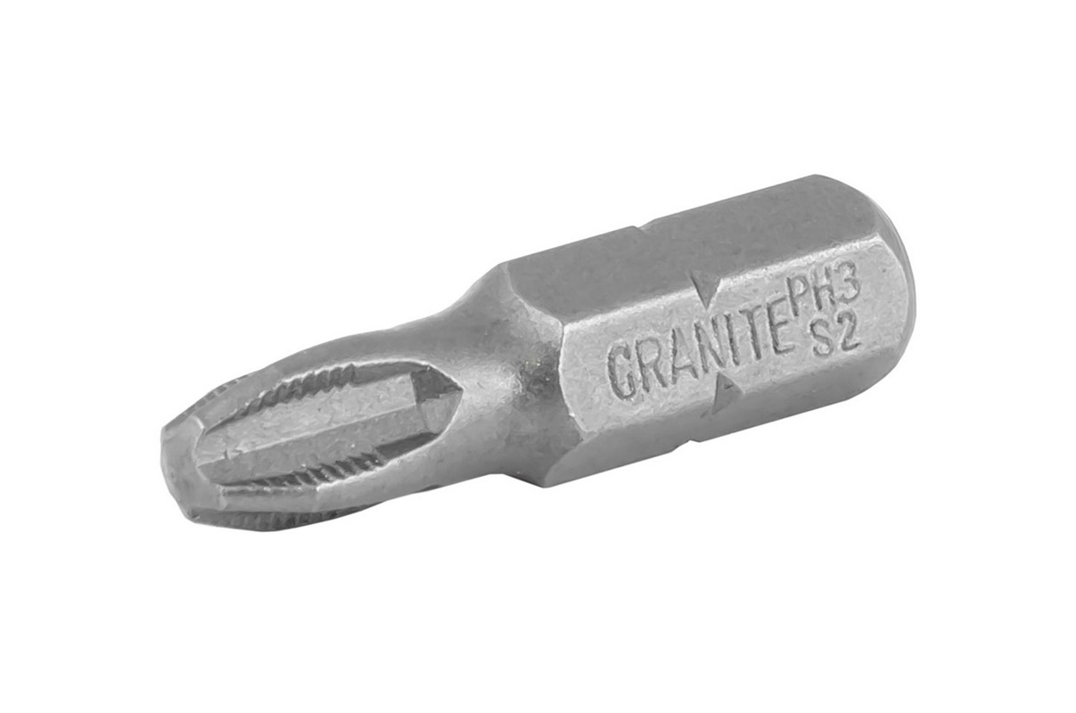 Насадка викруткова GRANITE PH3 25 мм ¼" S2 набір 10 шт 10-03-251 view 1