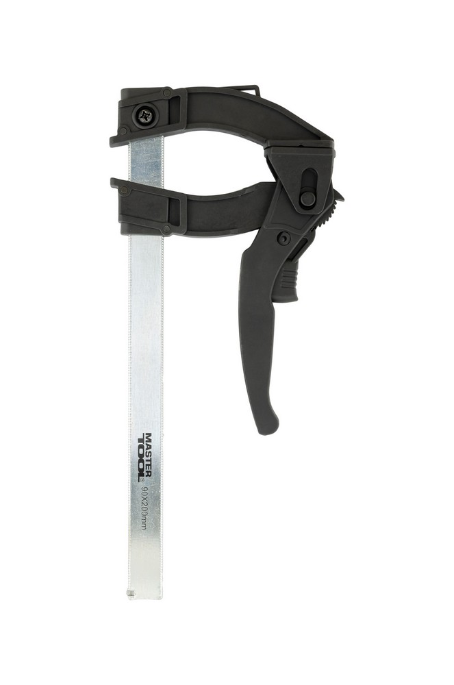 Струбцина столярна MASTERTOOL F-Type швидкозатискна 200×90 мм 600 Н 07-0013 view 1