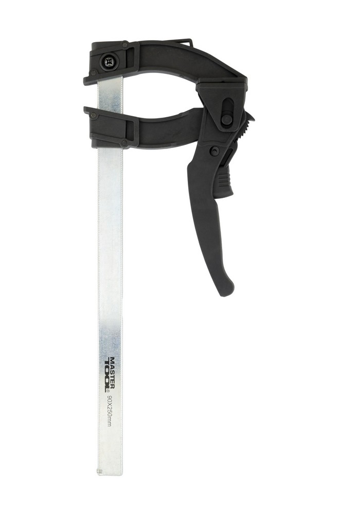 Струбцина столярна MASTERTOOL F-Type швидкозатискна 250×90 мм 600 Н 07-0014 view 1