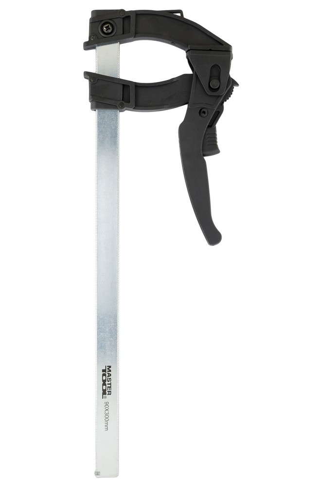 Струбцина столярна MASTERTOOL F-Type швидкозатискна 300×90 мм 600 Н 07-0015 view 1