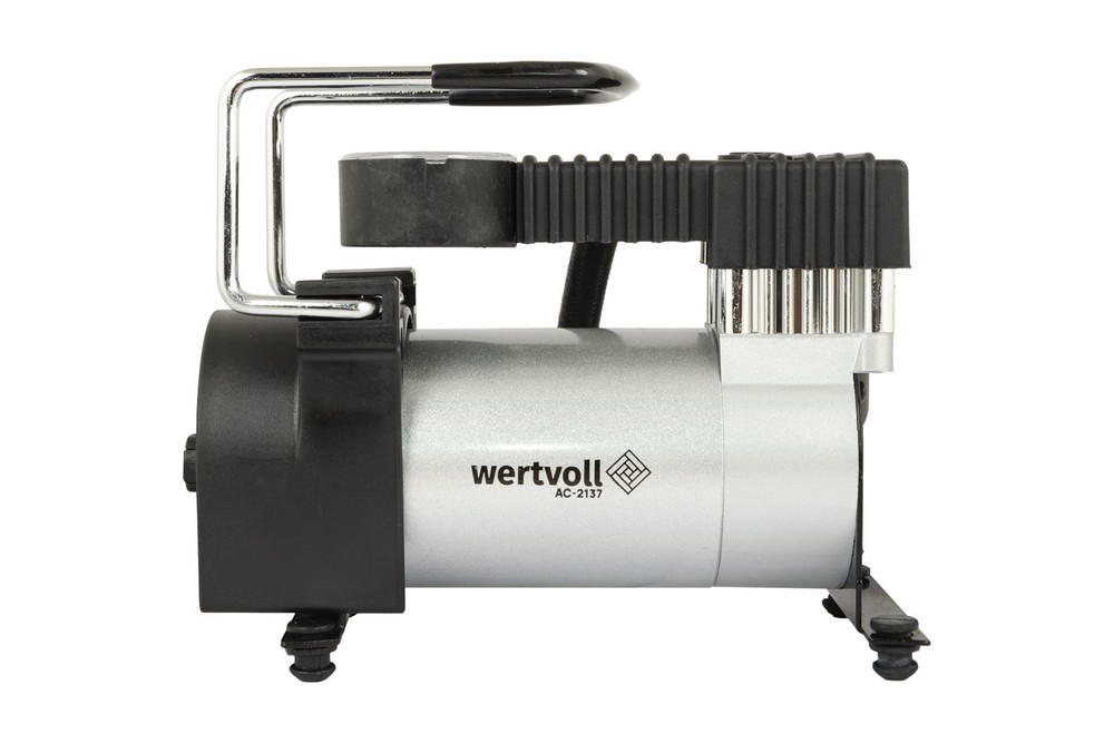 Компресор автомобільний WERTVOLL 12 V 150 PSI 8 A 100 Вт 37 л/хв сумка AC-2137 view 2