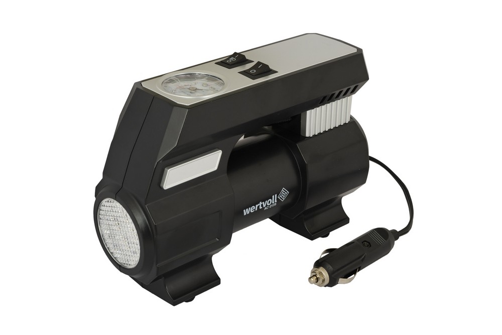 Компресор автомобільний WERTVOLL 12 V 150 PSI 8 A 100 Вт 35 л/хв AC-2135 view 1