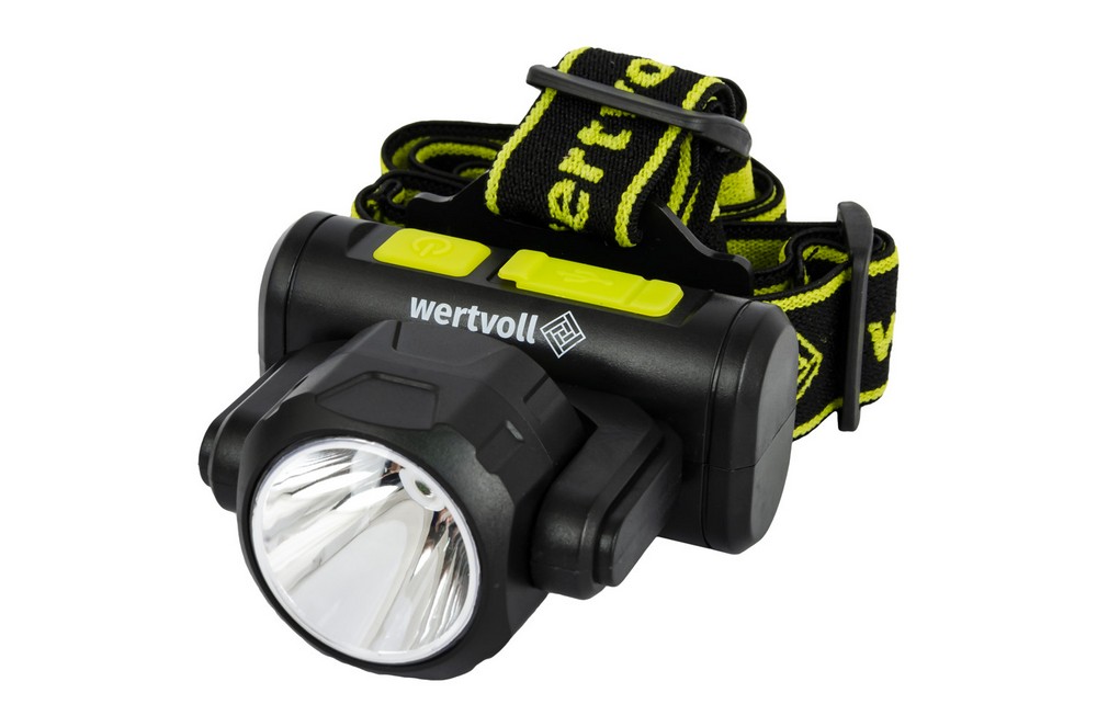 Ліхтар налобний двосторонній WERTVOLL 4 режими СREE LED/COB LED IP44 Li-ion 1200 mAh/t 8000 K/130 lum ABS 75х79х38 мм RX-8012 view 3