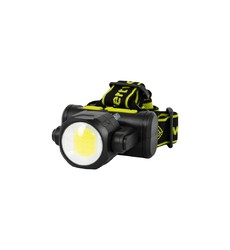 Ліхтар налобний двосторонній WERTVOLL 4 режими СREE LED/COB LED IP44 Li-ion 1200 mAh/t 8000 K/130 lum ABS 75х79х38 мм RX-8012