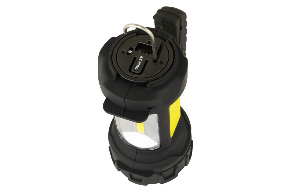 Ліхтар WERTVOLL 2в1 з ручкою 360° 4 режими CREELED/COBLED IP44 Li-ion 2000 mAh/t 7000 K/200 lum ABS 180х94х143 мм RX-8010 view 8