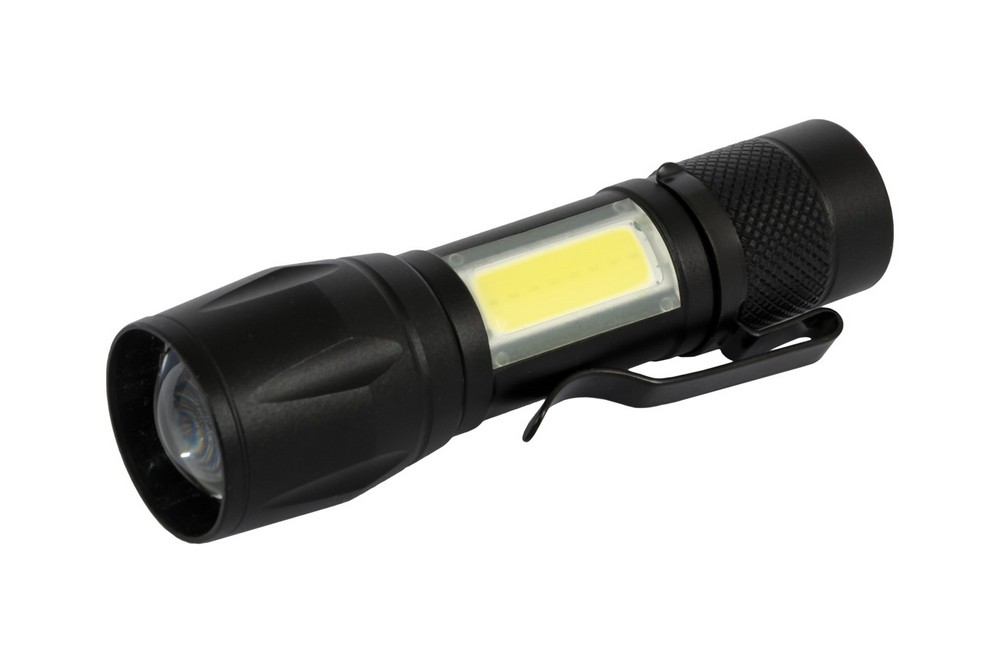 Ліхтар з регулюванням фокусу WERTVOLL 3 режими LED/COB LED Li-ion 800 mAh/t 8000 K/100 lum AL 91х26 мм RX-8003 view 2