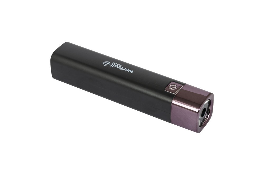 Ліхтар WERTVOLL 3 режими LED Li-ion 1200 mAh/t 7000 K/80 lum powerbank ABS 122х25 мм BLACK RX-8002 view 4