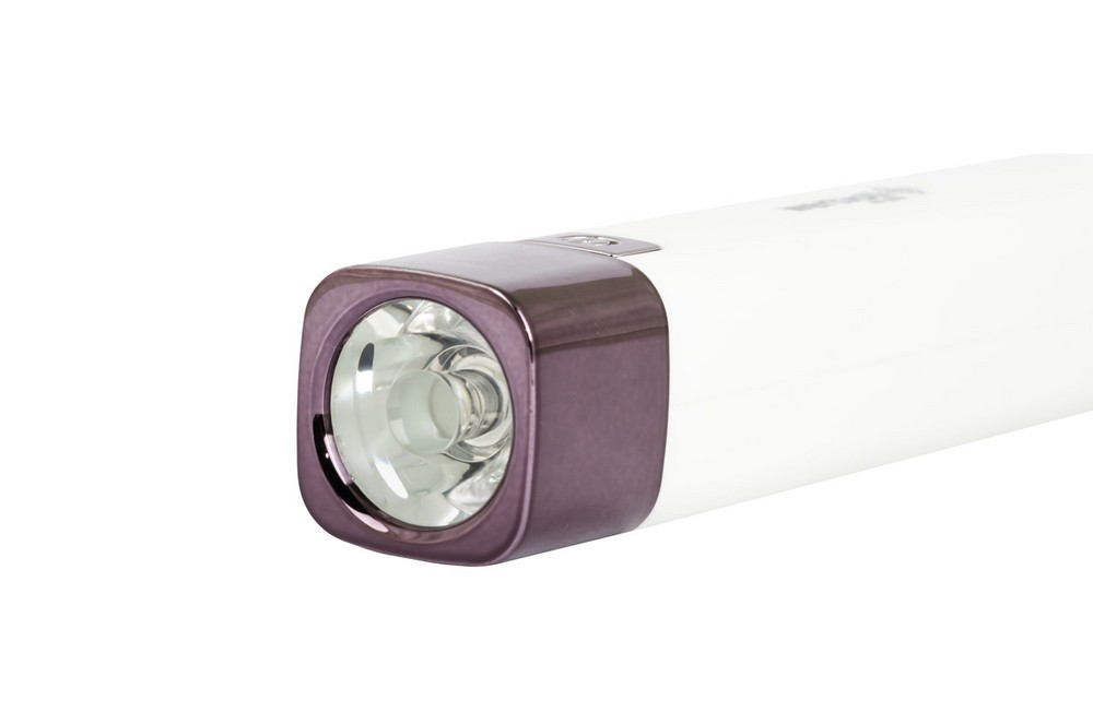 Ліхтар WERTVOLL 3 режими LED Li-ion 1200 mAh/t 7000 K/80 lum powerbank ABS 122х25 мм WHITE RX-8001 view 5