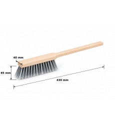 Щітка для змітання MASTERTOOL 5-рядна 430×40×81 мм висота щетини 65 мм поліпропіленова щетина з розпушеними кінцями дерев’яна рукоятка 14-6541