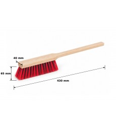 Щітка для змітання MASTERTOOL 5-рядна 430×40×81 мм висота щетини 65 мм поліпропіленова щетина дерев’яна рукоятка 14-6540