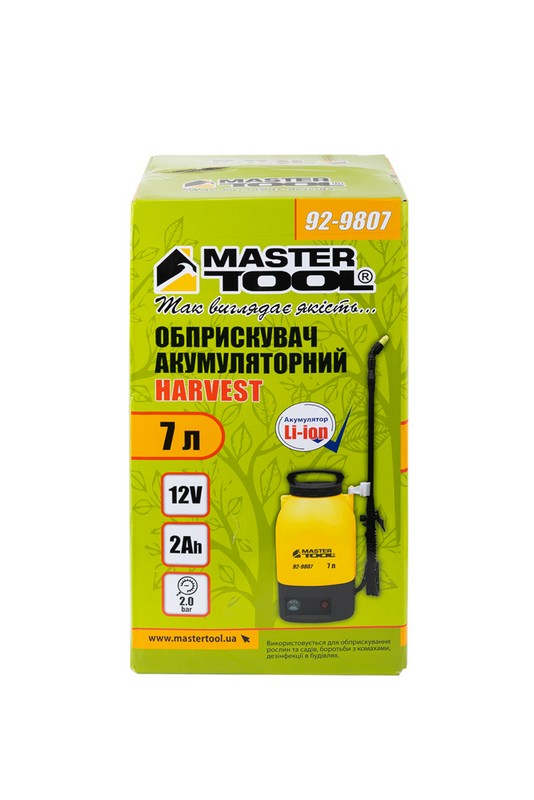 Обприскувач акумуляторний MASTERTOOL "Harvest" 7 л 12V 2Ah 92-9807 view 17
