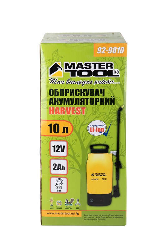 Обприскувач акумуляторний MASTERTOOL "Harvest" 10 л 12V 2Ah 92-9810 view 17