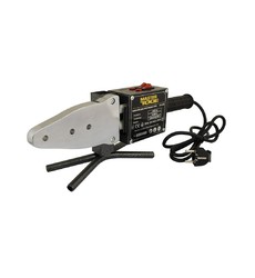 Паяльник для пластикових труб MASTERTOOL 20-63 мм 2 режими 1100-2200 Вт/220 V/50 Hz 0-300°С IP44 LED металевий кейс/аксесуари ППТ2200