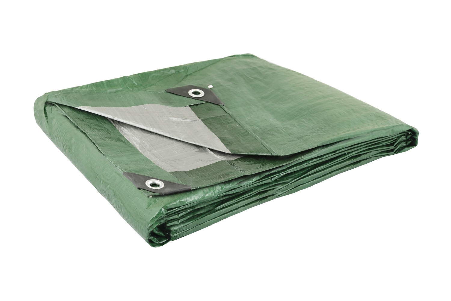 Тент універсальний MASTERTOOL TARPAULIN 3 × 4 м двосторонній 130 г/м² Green/Silver 89-1304 view 2
