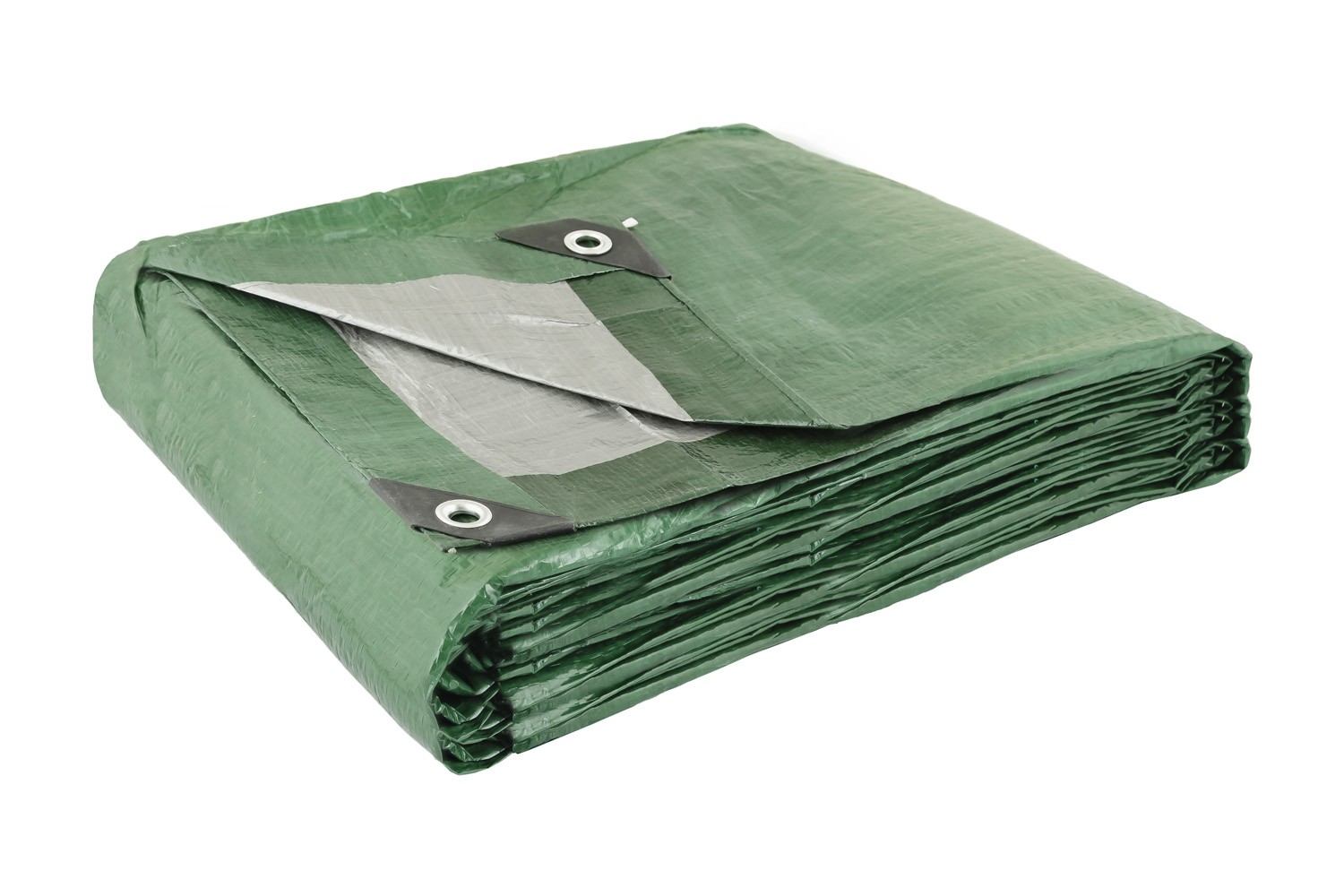 Тент універсальний MASTERTOOL TARPAULIN 5 × 6 м двосторонній 130 г/м² Green/Silver 89-1506 view 2