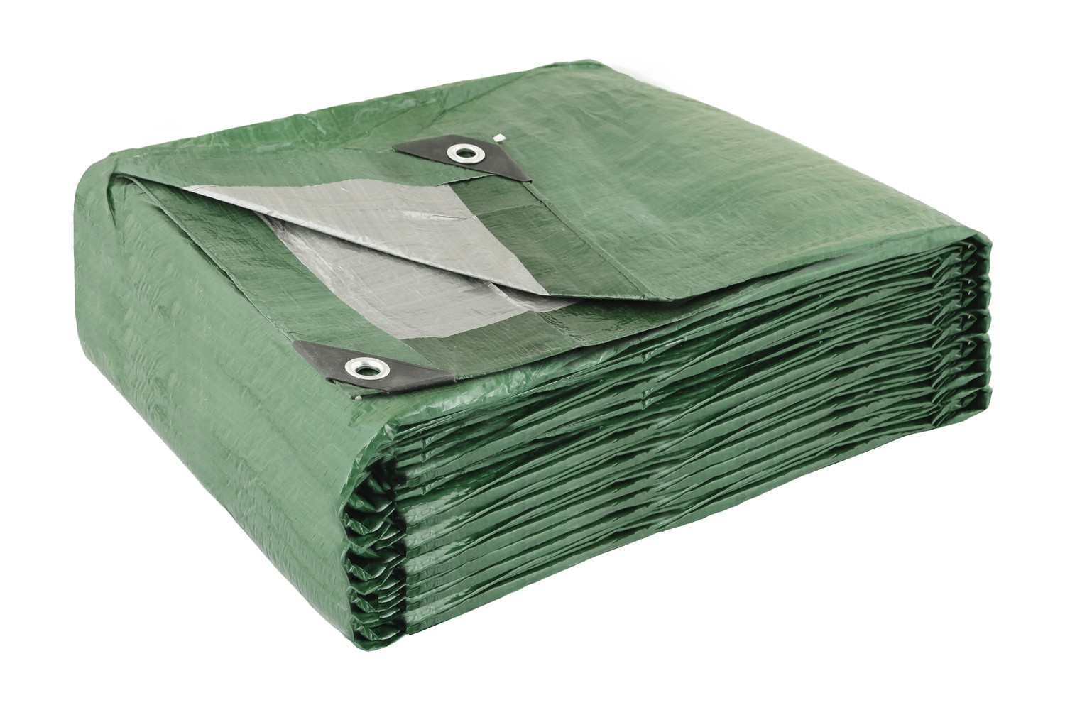 Тент універсальний MASTERTOOL TARPAULIN 10 × 12 м двосторонній 130 г/м² Green/Silver 89-1012 view 2