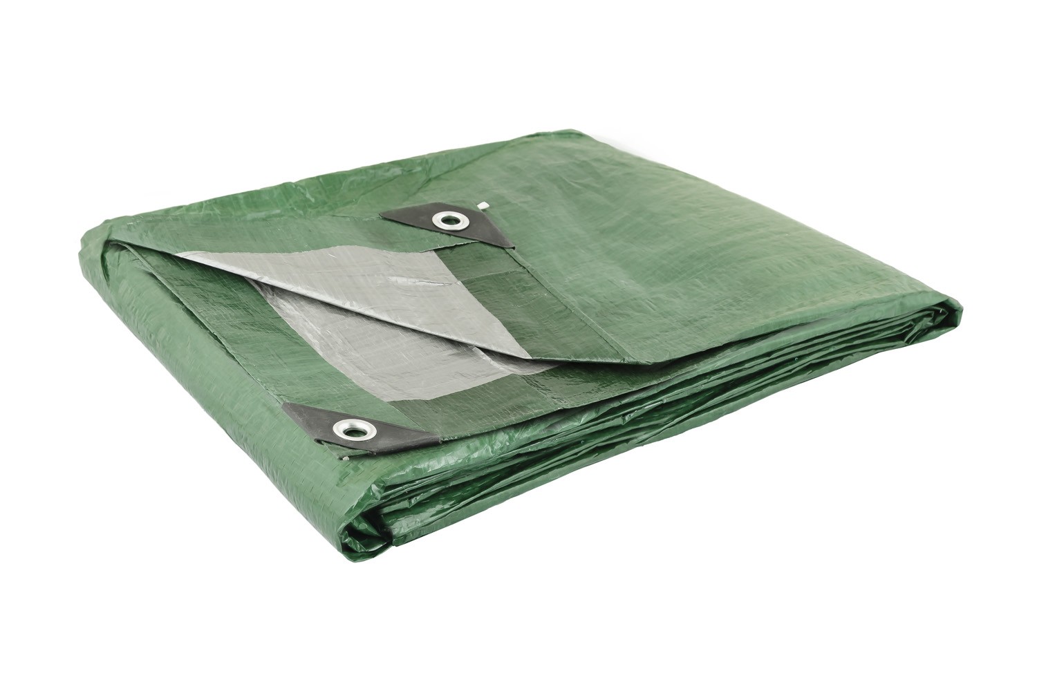 Тент універсальний MASTERTOOL TARPAULIN 2 × 3 м двосторонній 130 г/м² Green/Silver 89-1203 view 2