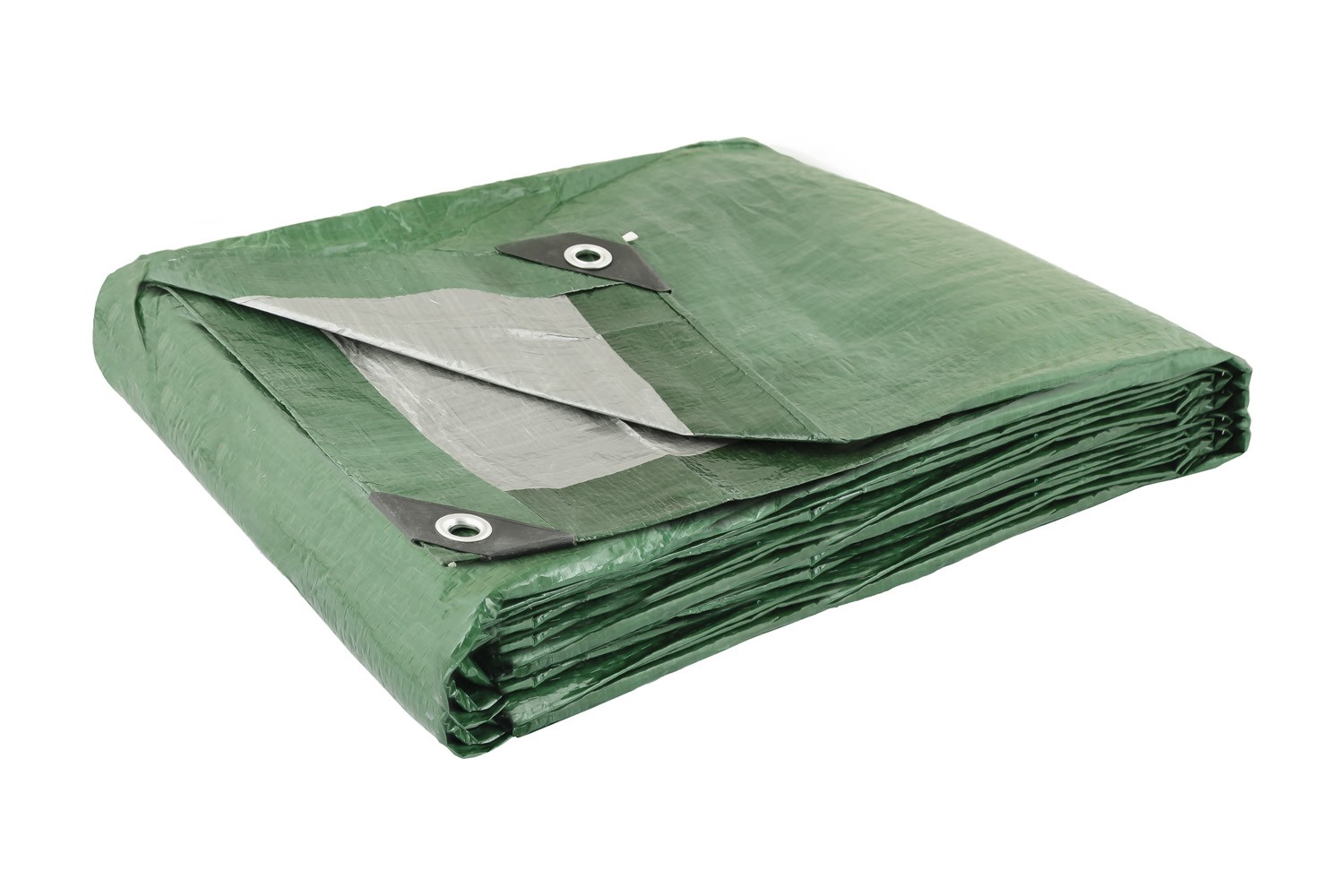 Тент універсальний MASTERTOOL TARPAULIN 4 × 5 м двосторонній 130 г/м² Green/Silver 89-1405 view 2