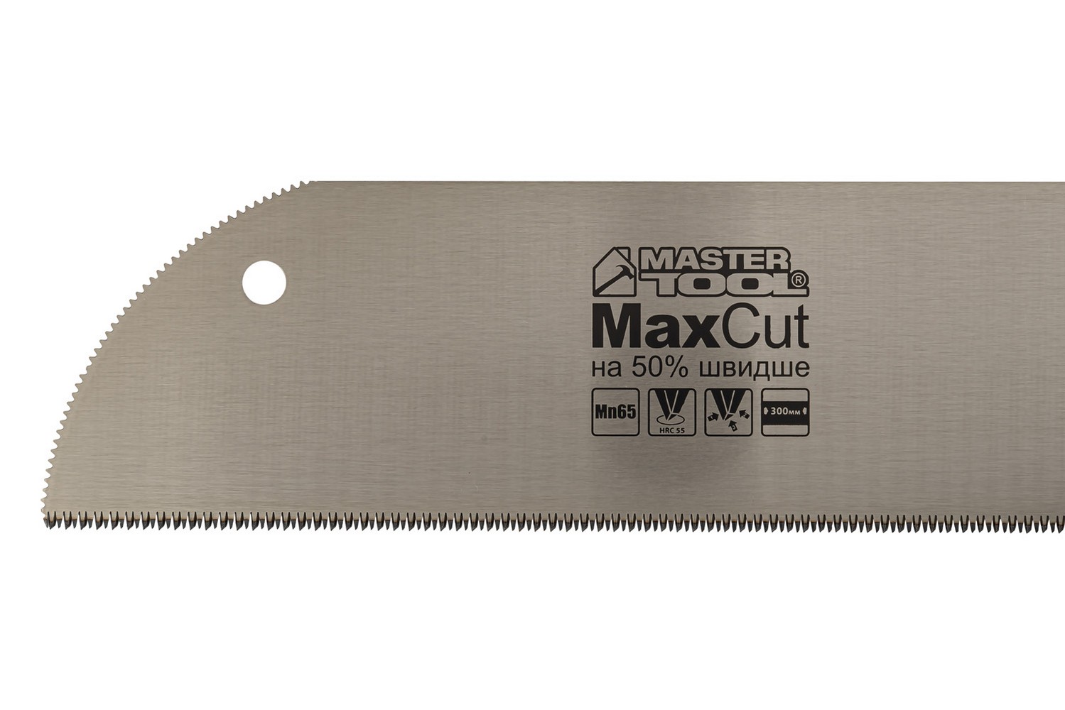 Ножівка для фанери MASTERTOOL із запилом 12TPI MAX CUT 300 мм загартований зуб 3-D заточування поліроване 14-2702 view 2