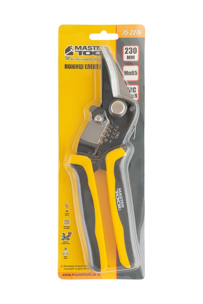 Ножиці електрика MASTERTOOL мультифункціональні 0.1-1.3 / 1.3-8.0 мм² 75-2276 view 3