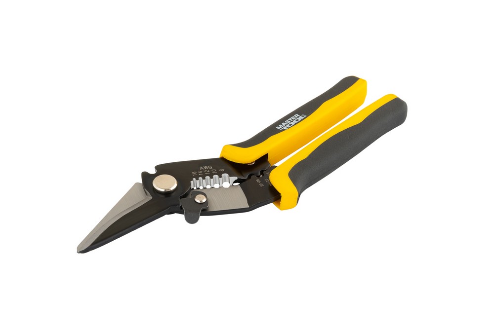 Ножиці електрика MASTERTOOL мультифункціональні 0.1-1.3 / 1.3-8.0 мм² 75-2276 view 1
