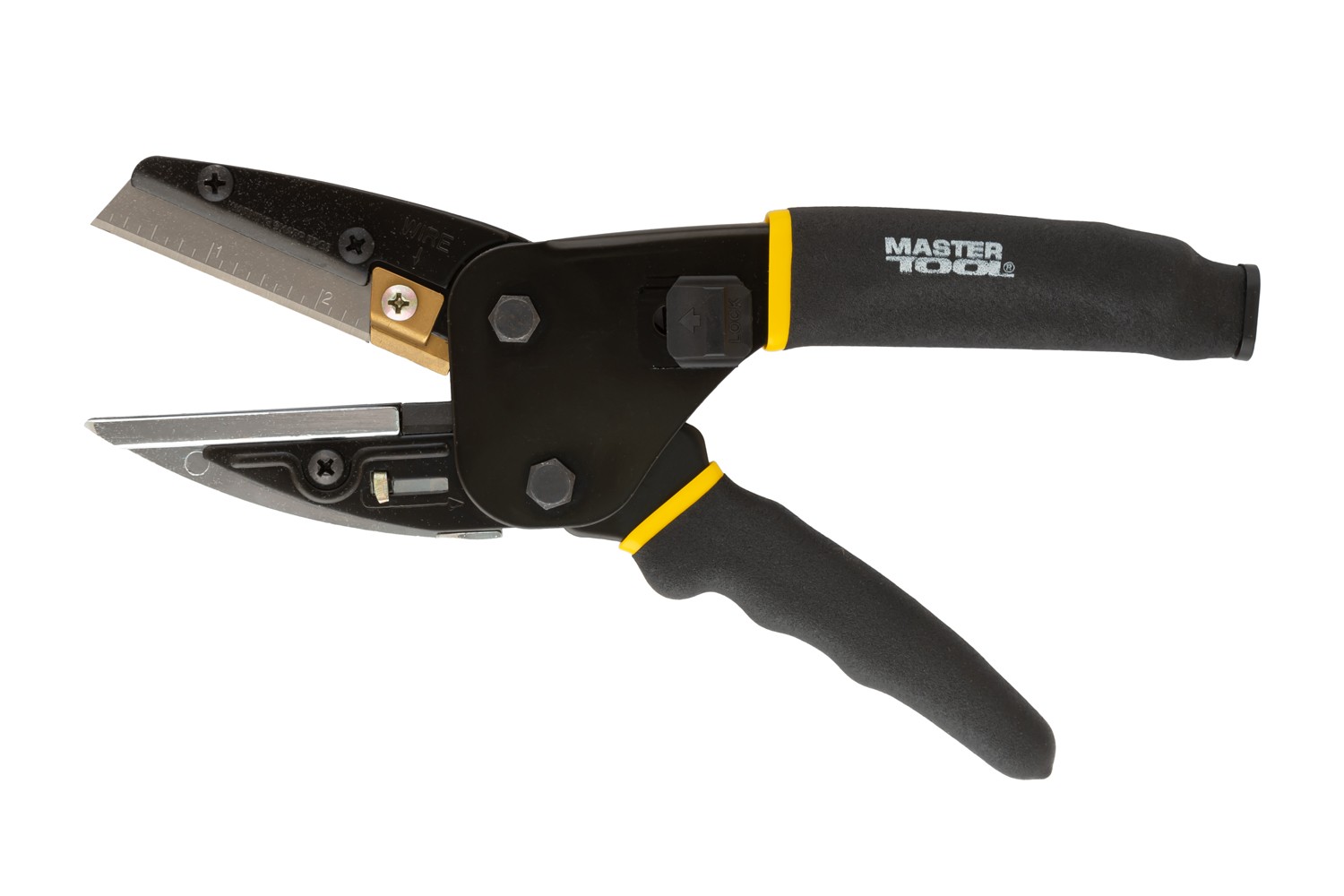 Ножиці мультифункціональні MASTERTOOL 4-в-1 ножиці/секатор/кабелеріз/ніж 250 мм 01-0428 view 3