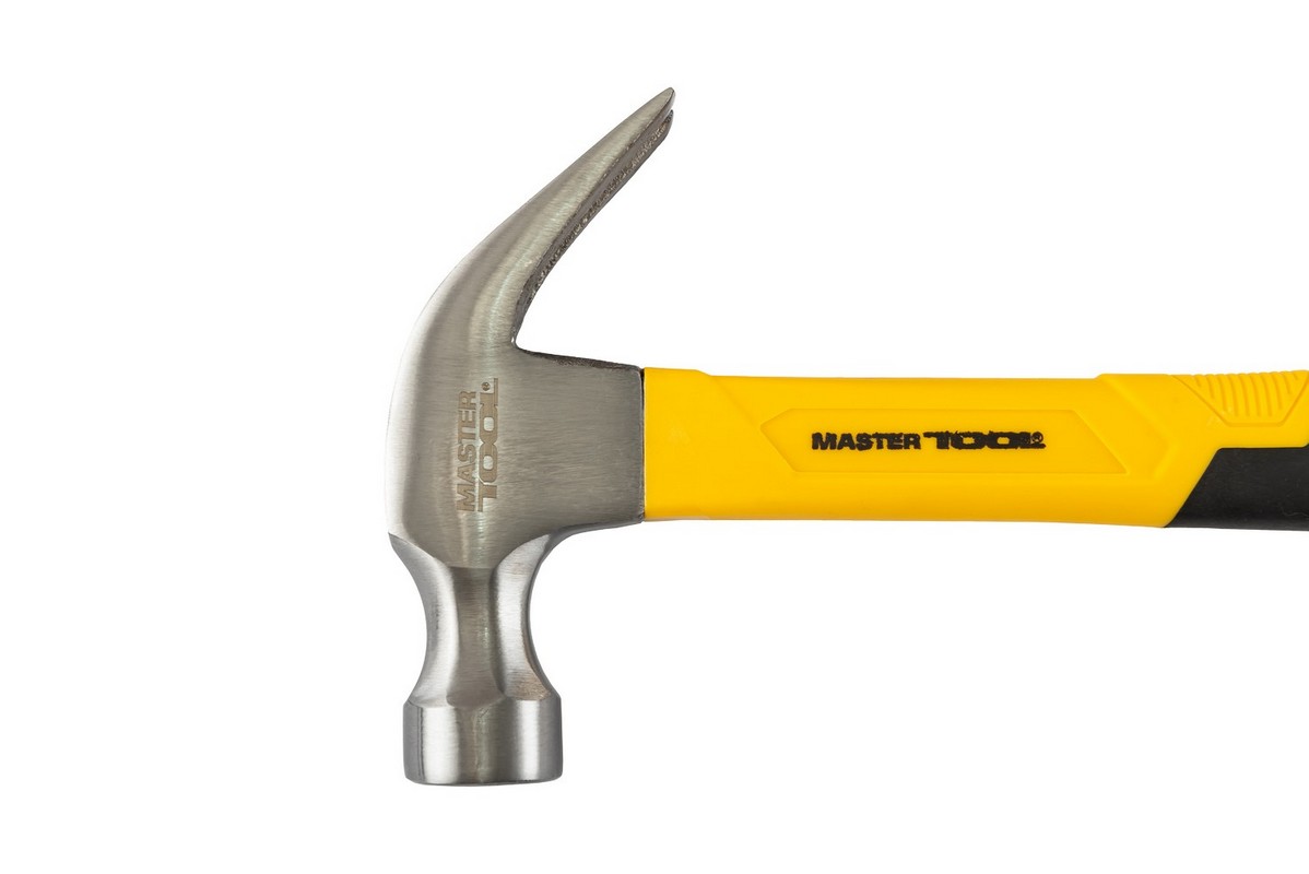 Молоток столярний MASTERTOOL 450 г HRC 50 рукоятка фібергласова 300 мм 02-0914 view 2