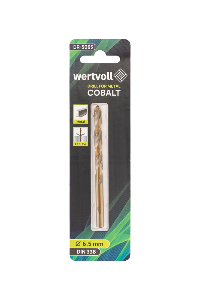 Свердло для металу WERTVOLL COBALT HSS 6.5х101 мм DIN 338 DR-5065 view 3