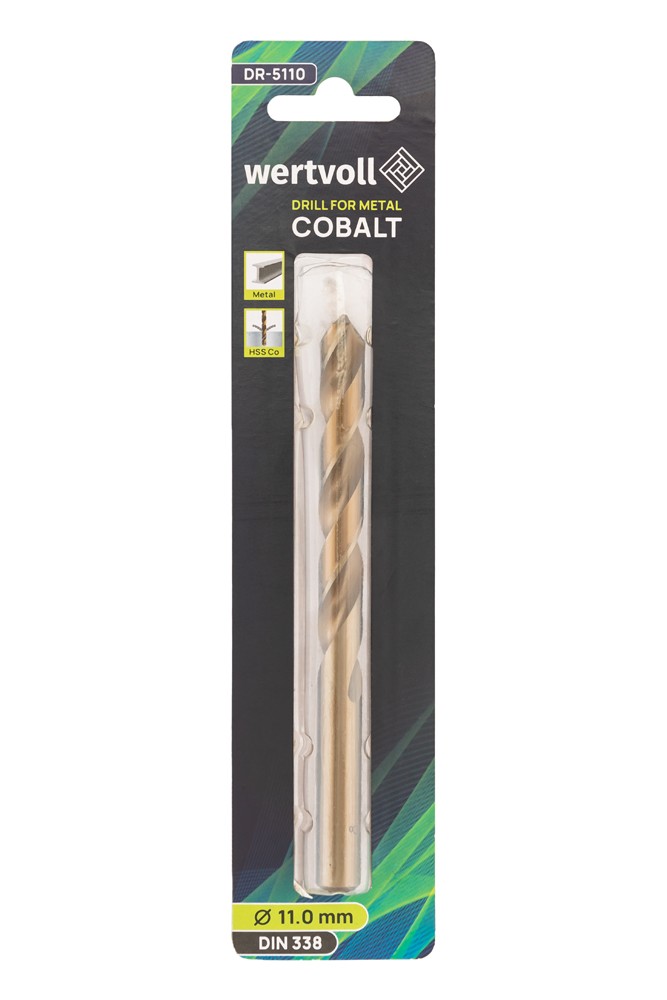 Свердло для металу WERTVOLL COBALT HSS 11.0х142 мм DIN 338 DR-5110 view 3