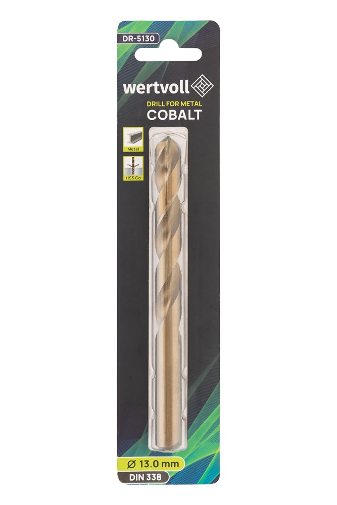 Свердло для металу WERTVOLL COBALT HSS 13.0х151 мм DIN 338 DR-5130 view 3