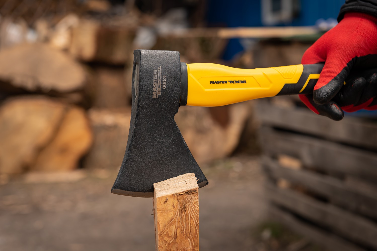 Сокира MASTERTOOL 800 г HRC 50 рукоятка фібергласова 370 мм 05-0905 view 5