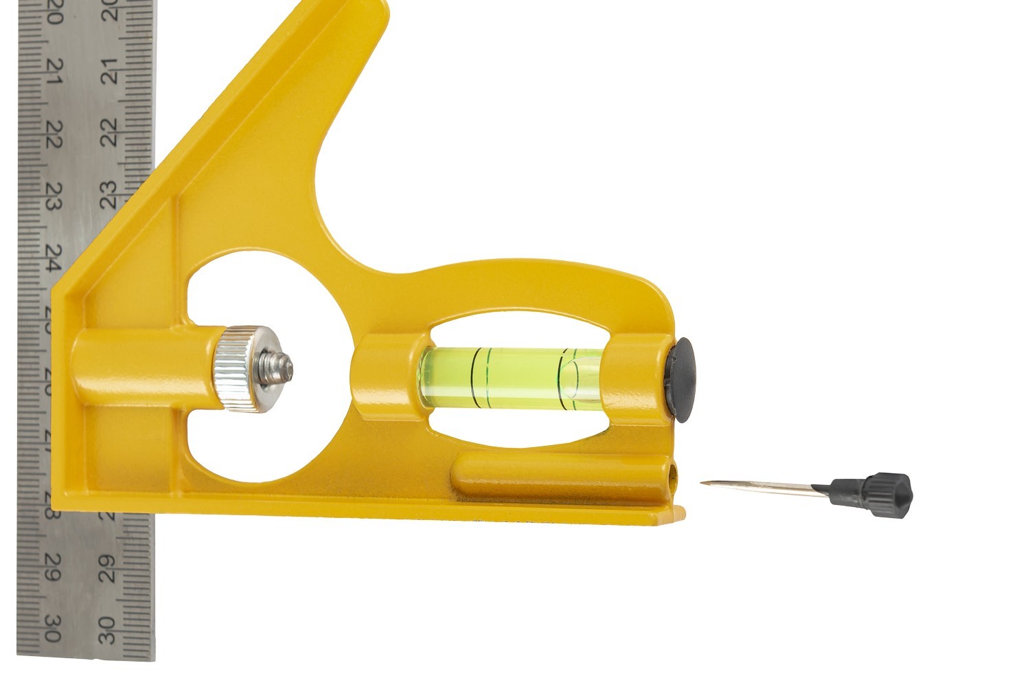 Кутник столяра комбінований MASTERTOOL 300 мм з капсулою AL-SS 30-3510 view 4