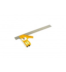 Кутник столяра комбінований MASTERTOOL 300 мм з капсулою AL-SS 30-3510