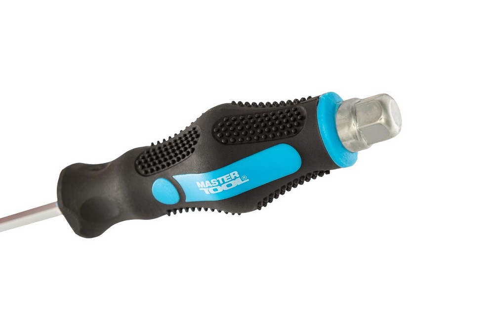 Викрутка ударна хрестова магнітна MASTERTOOL EXTERNAL HEX PH2х100 мм ручка з TPR покриттям 49-6210 view 6