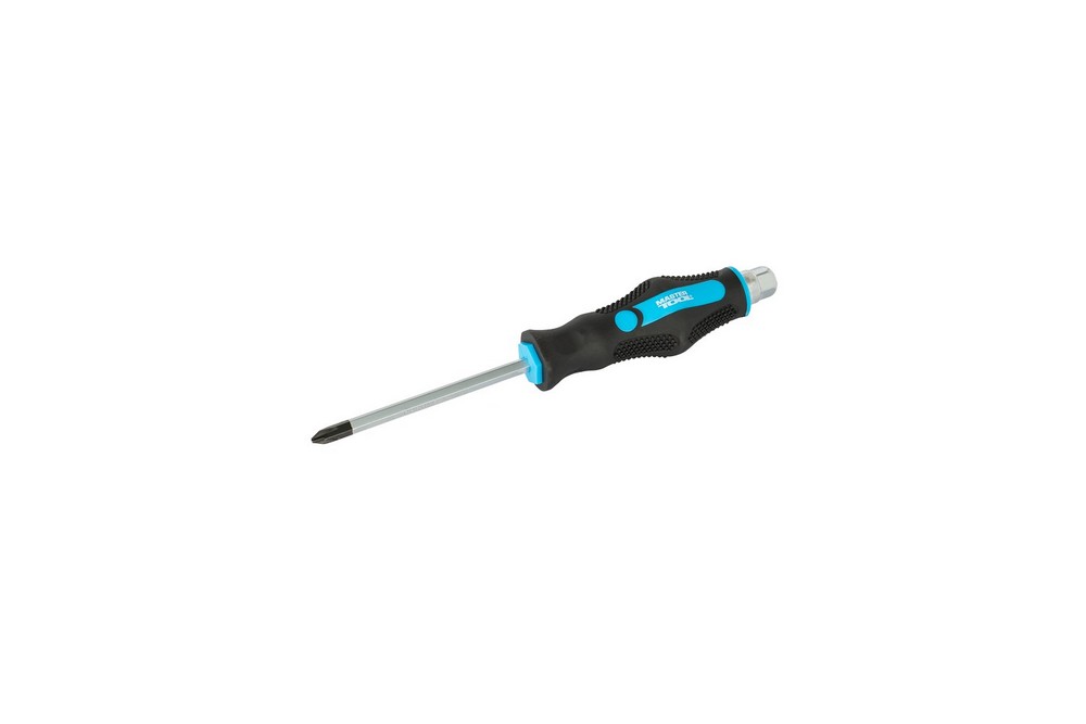 Викрутка ударна хрестова магнітна MASTERTOOL EXTERNAL HEX PH2х100 мм ручка з TPR покриттям 49-6210 view 1
