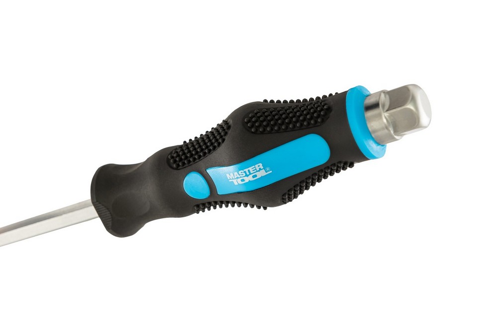 Викрутка ударна хрестова магнітна MASTERTOOL EXTERNAL HEX PH3х200 мм ручка з TPR покриттям 49-6320 view 6