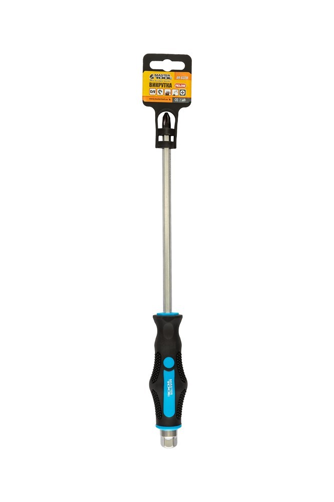 Викрутка ударна хрестова магнітна MASTERTOOL EXTERNAL HEX PH3х200 мм ручка з TPR покриттям 49-6320 view 7
