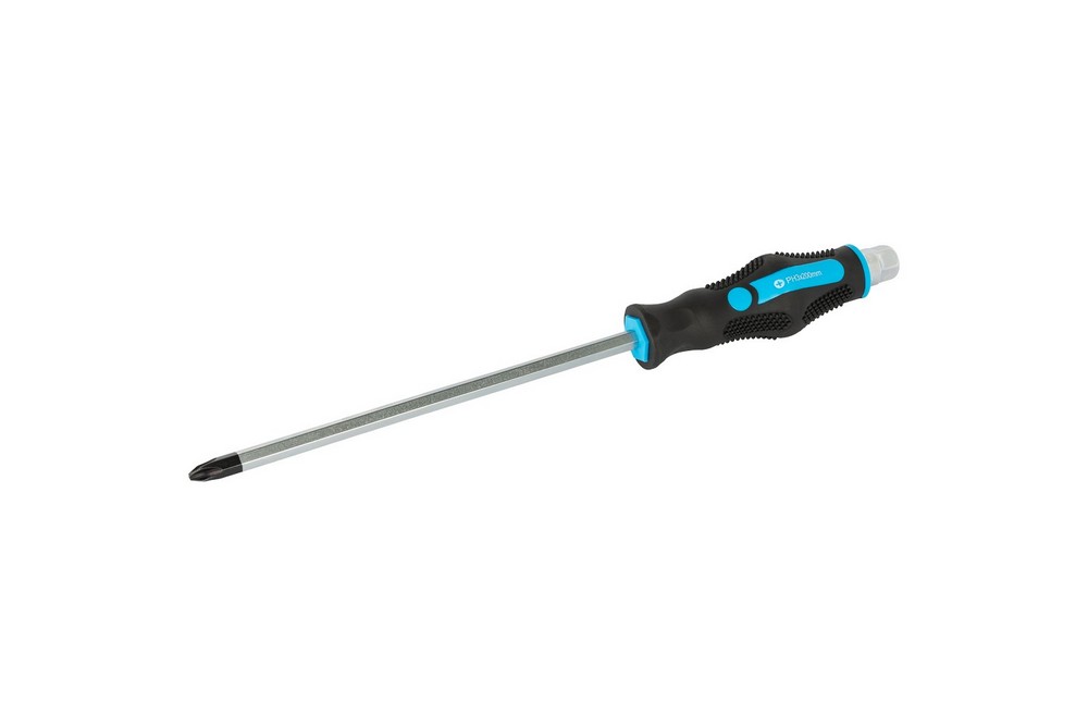 Викрутка ударна хрестова магнітна MASTERTOOL EXTERNAL HEX PH3х200 мм ручка з TPR покриттям 49-6320 view 1